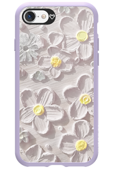 White Flowers - Apple iPhone 8