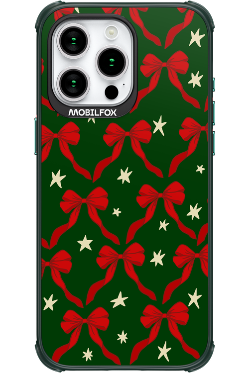 Bow & Stars (Green) - Apple iPhone 15 Pro Max