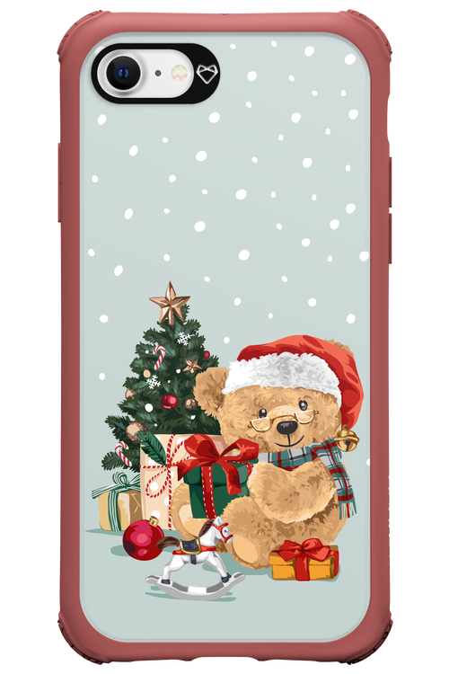 Merry Christmas Bear - Apple iPhone 8