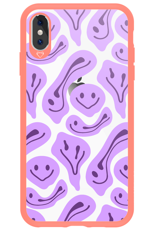 Fluid Smiley Purple - Apple iPhone XS Max