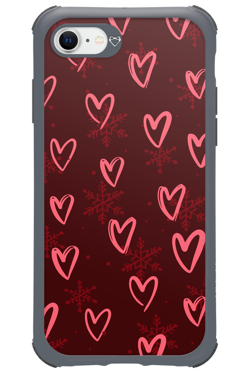 Christmas Hearts - Apple iPhone SE 2020