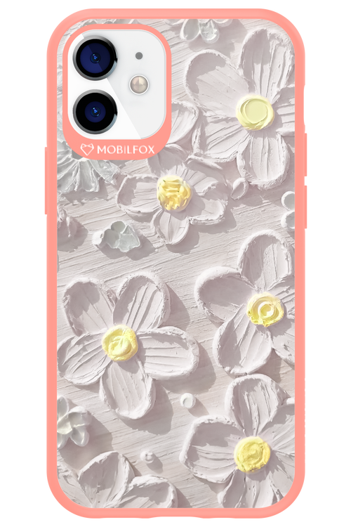 White Flowers - Apple iPhone 12 Mini