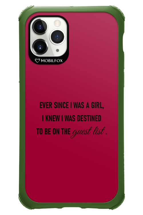 Guest List - Apple iPhone 11 Pro