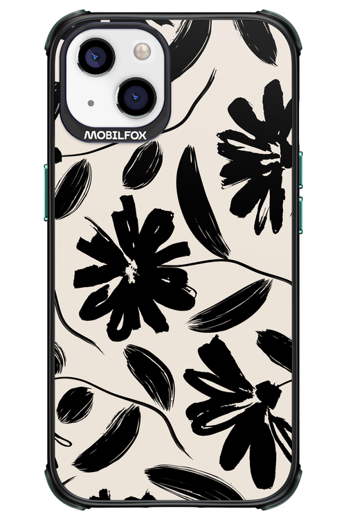 Monochrome Flowerss - Apple iPhone 13