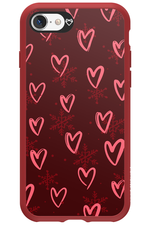 Christmas Hearts - Apple iPhone SE 2020