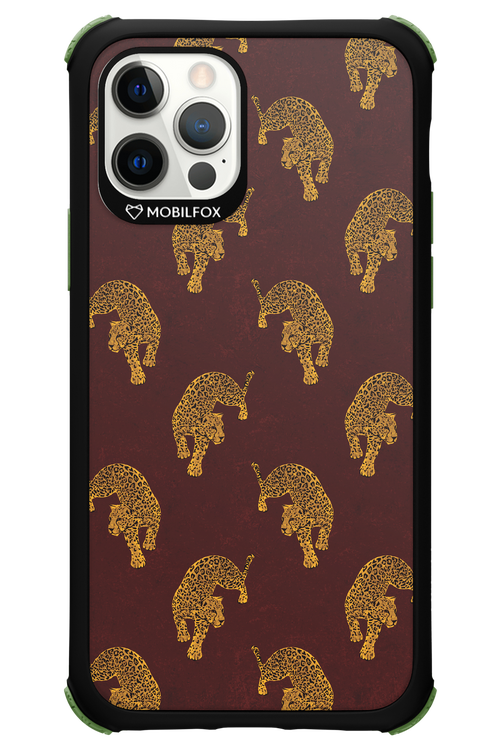 Burgundy Leopard Pattern - Apple iPhone 12 Pro