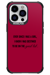 Guest List - Apple iPhone 13 Pro