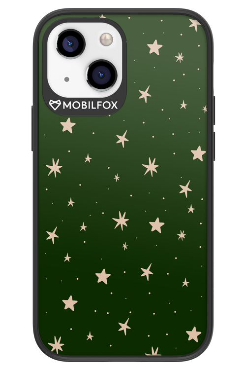 Forest Green Stars - Apple iPhone 13 Mini