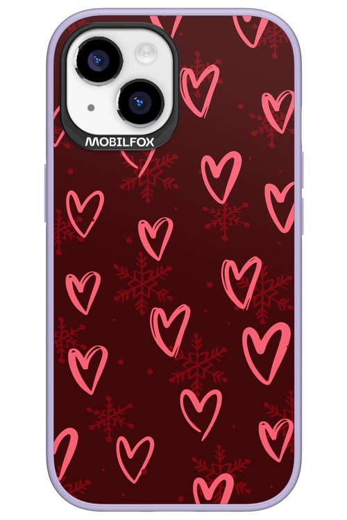 Christmas Hearts - Apple iPhone 15