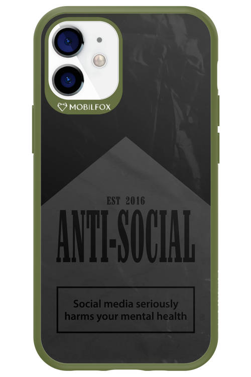 ANTI-SOCIAL (BLVCK) 2.0 - Apple iPhone 12 Mini