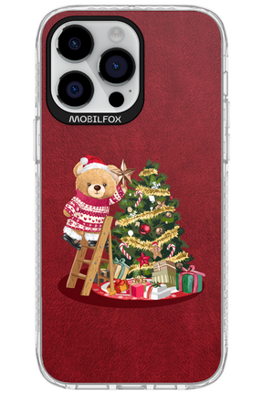 Christmas Bear (Burgundy) - Apple iPhone 14 Pro Max