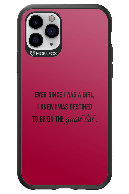 Guest List - Apple iPhone 11 Pro